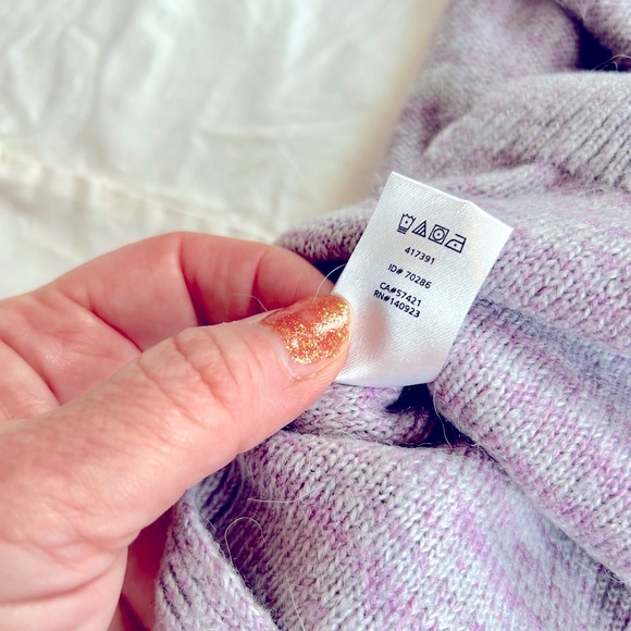 Lou and Grey Ladies lavender/grey melange sweater size XL - Picture 4 of 6